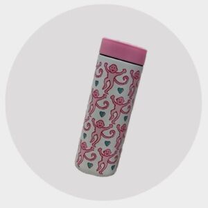 Starbucks Pink Roller Rabbit Monkey Patterned Tumbler